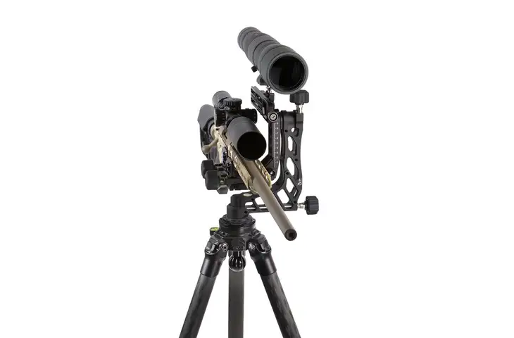 CruxOrd 34mm Tripod Kit w/Adjustable Rifle Support/Accessory Mount/Rifle Clamp